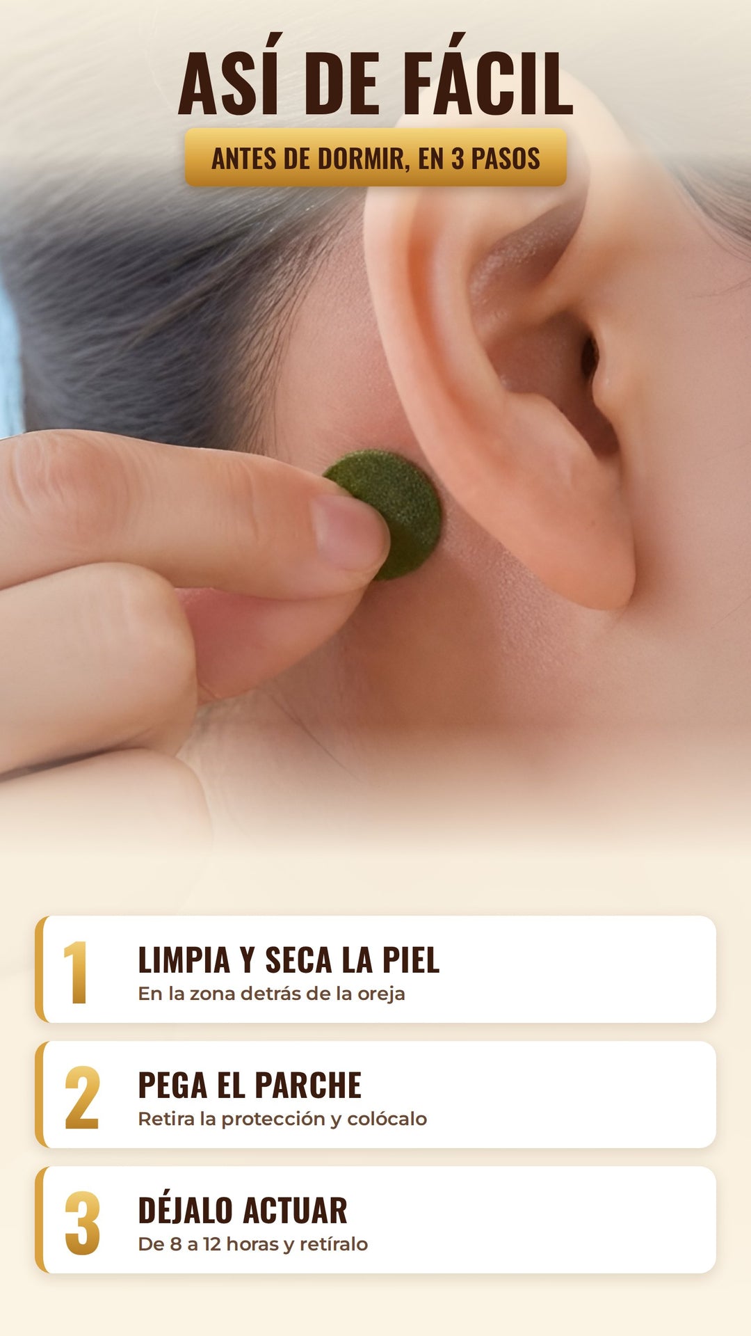 Cómo se usa Tinnitus Patch KanyeHB 12 parches