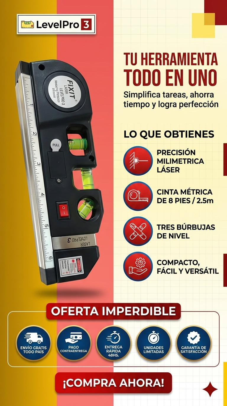 LevelPro 3 - Nivel Laser Multifuncional
