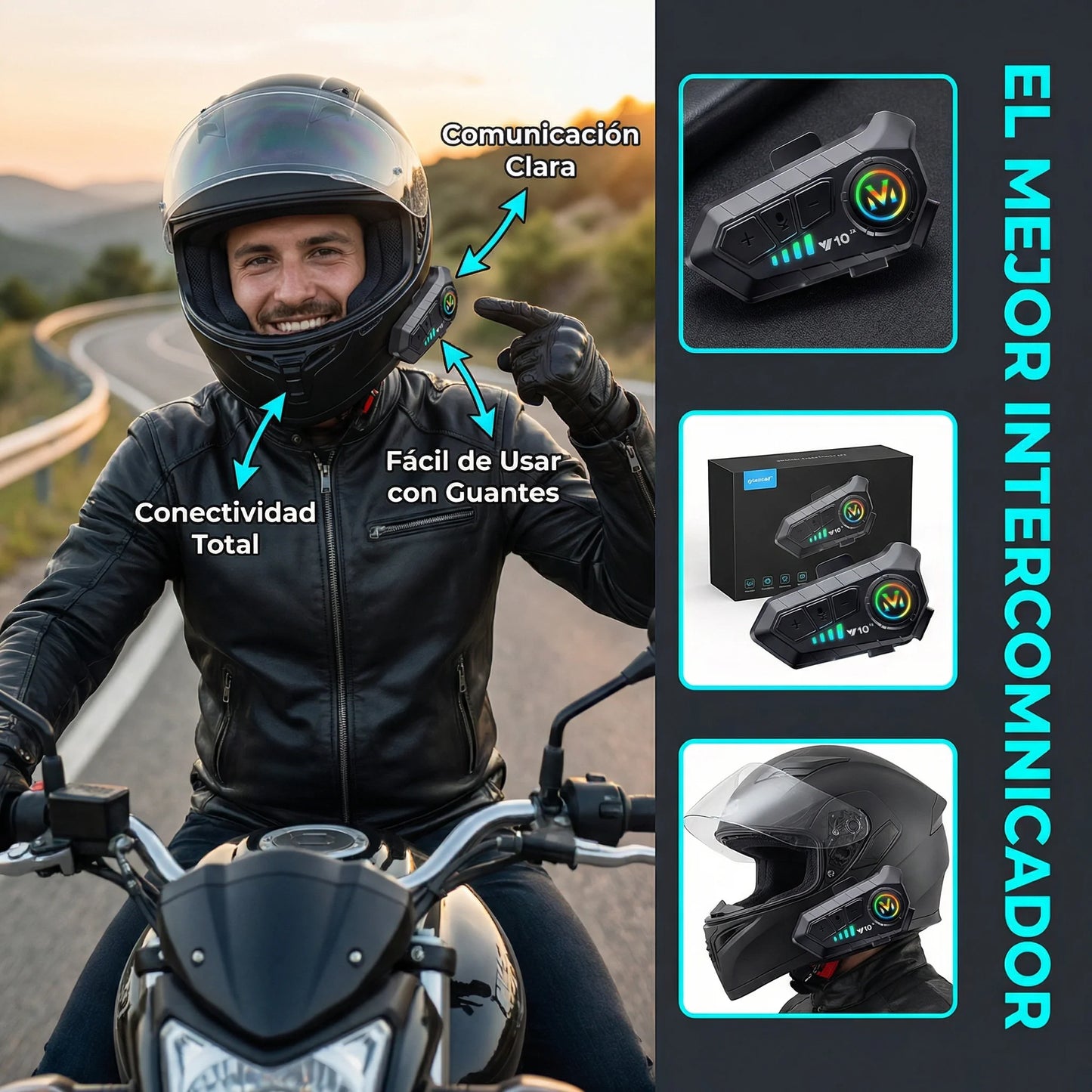 Intercomunicadores  para casco Y10 edición estándar