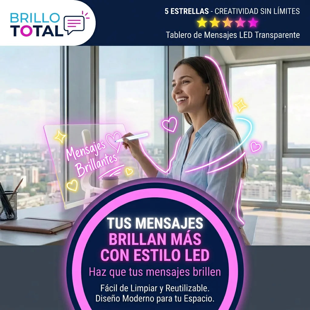 ✨ Escribe, dibuja y deja mensajes brillantes con el Tablero Digital LED