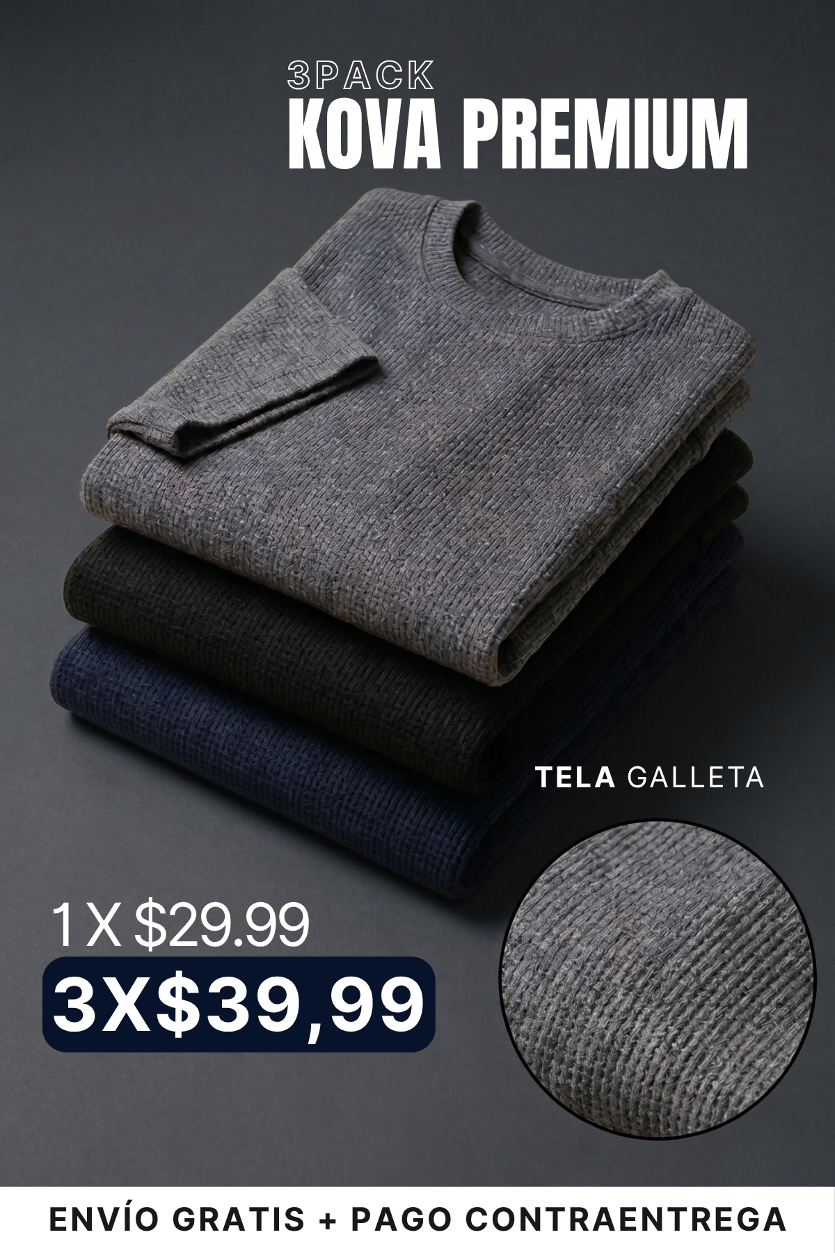 KOVA PREMIUM - Camiseta texturizada.